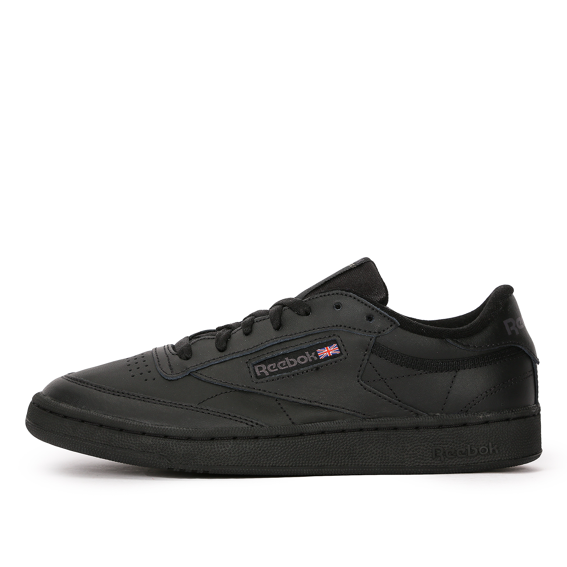 

Кеды мужские Reebok Club C 85 черные 10.5 US, Черный, Club C 85