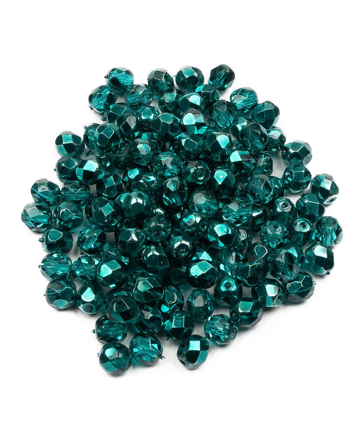 

Чешские бусины, Fire Polished Beads, ганеные, 6 мм Crystal Marine Metallic Ice, 120шт, Голубой, FP-6