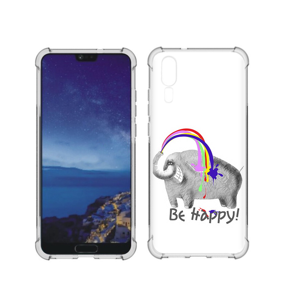 

Чехол MyPads Tocco для Huawei P20 счастливый слон (PT108006.52.632), Прозрачный, Tocco