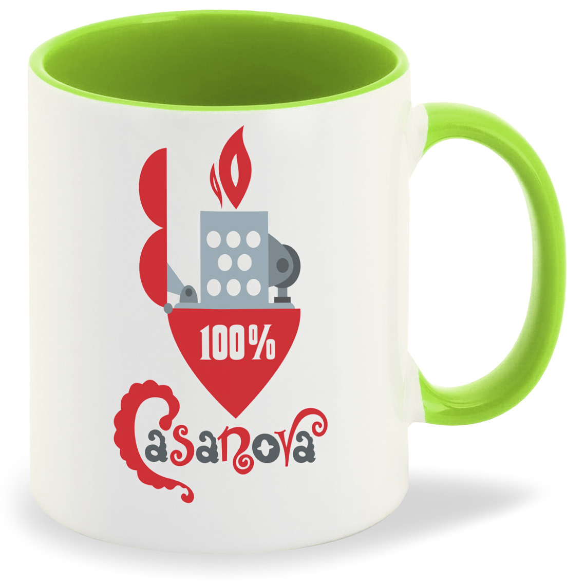 

Кружка CoolPodarok 100% Казанова (Зажигалка), 100% Казанова (Зажигалка)