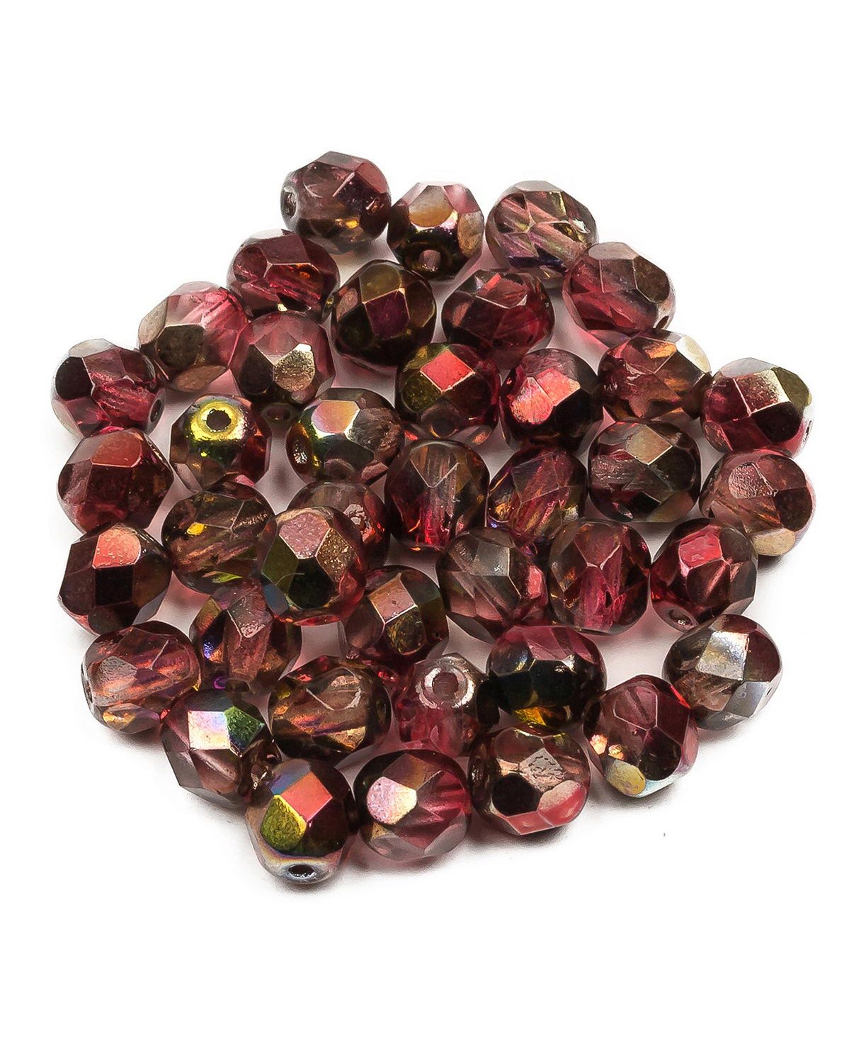 

Чешские бусины, Fire Polished Beads, ганеные, 6 мм, цвет: Crystal Magic Wine, 40шт, Разноцветный, FP-6