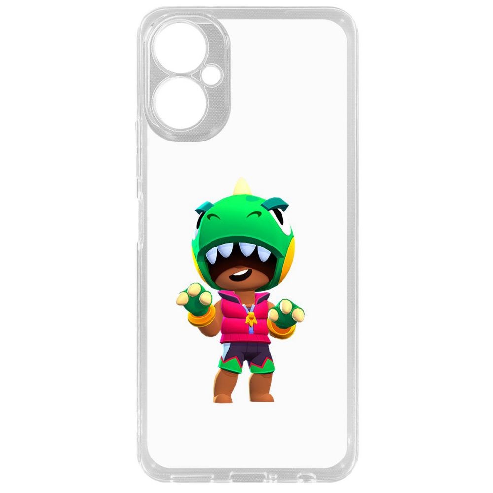 

Чехол-накладка Brawl Stars-Дино Леон для Tecno Camon 19 Neo, Прозрачный
