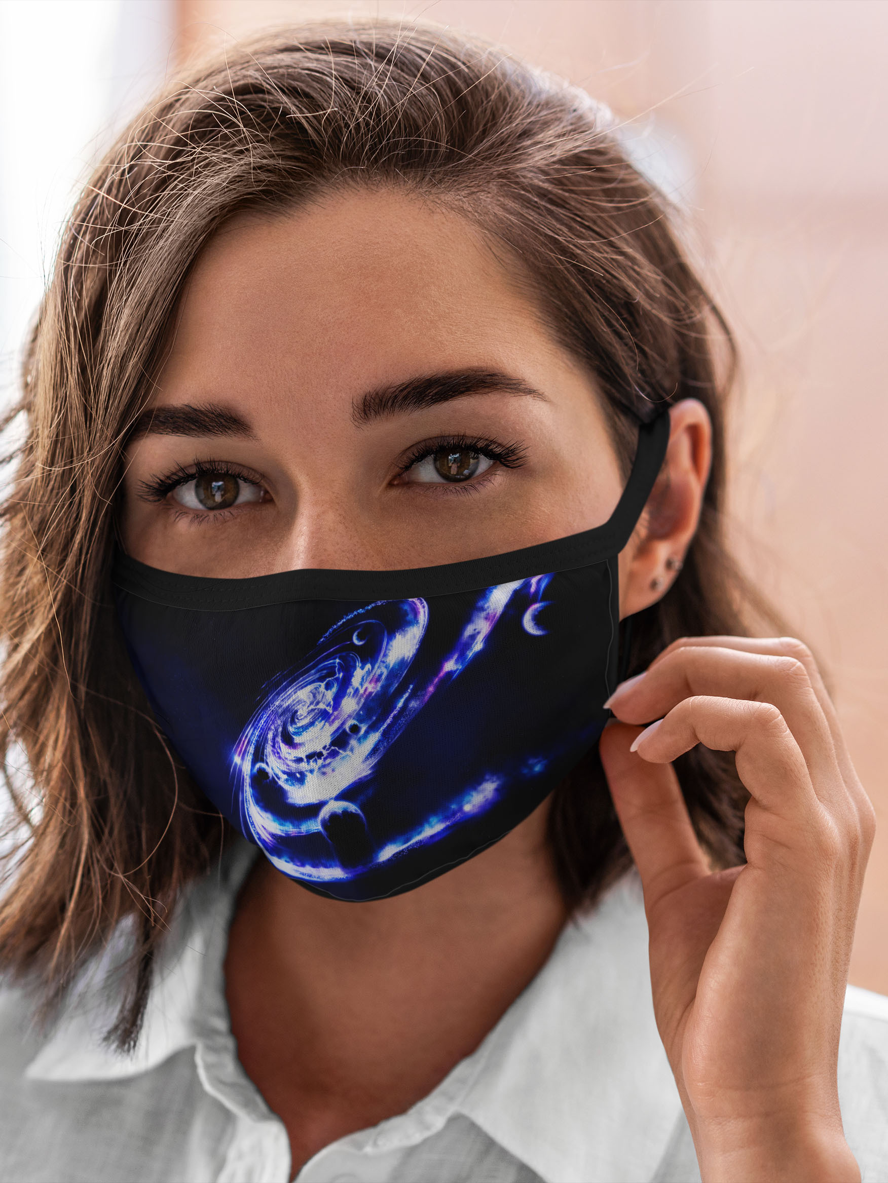 

Многоразовая маска унисекс Burnettie Космос Galaxy, Разноцветный, Космос Galaxy