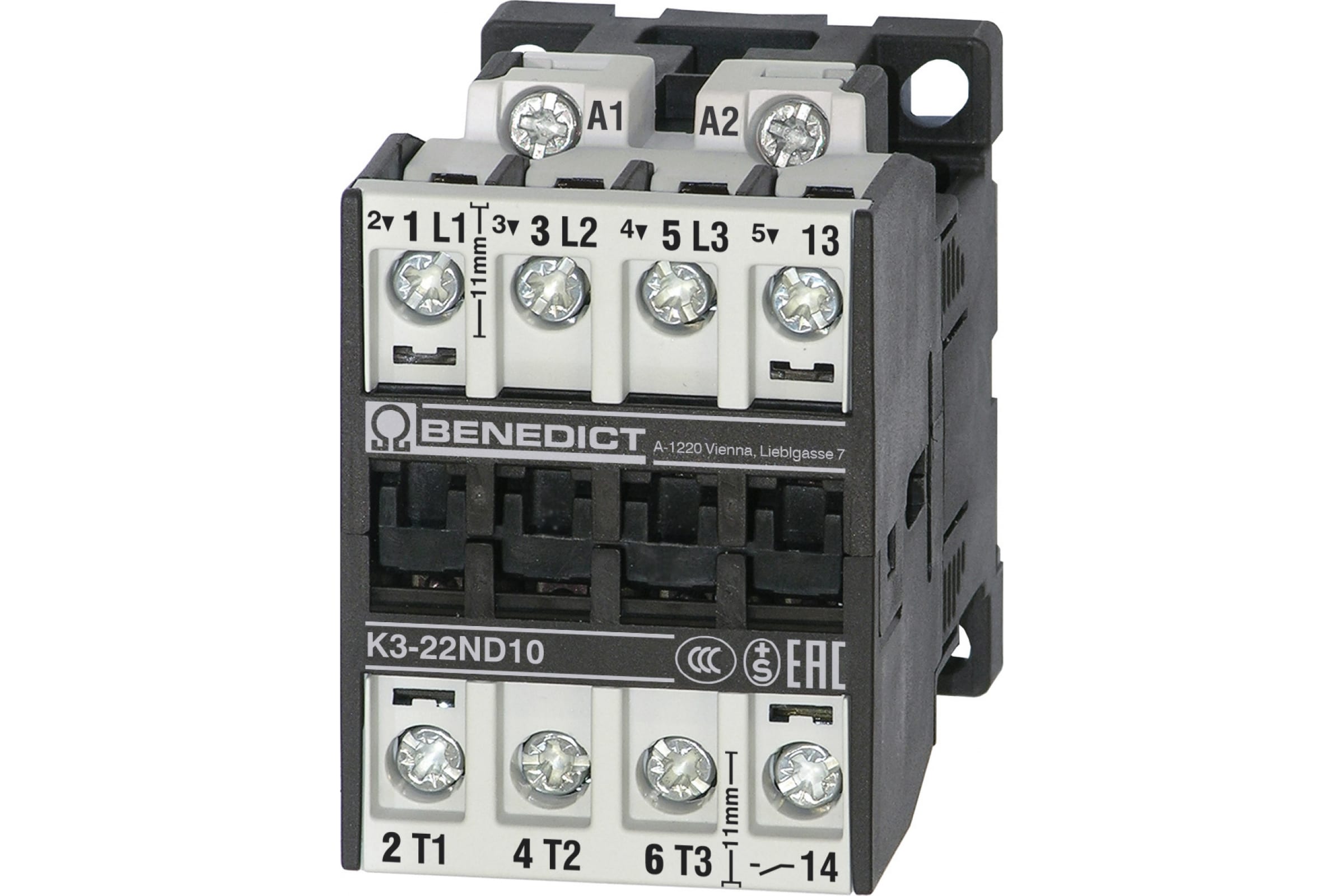 

Трехполюсный контактор Benedict K3-22ND10= 24 PN75725