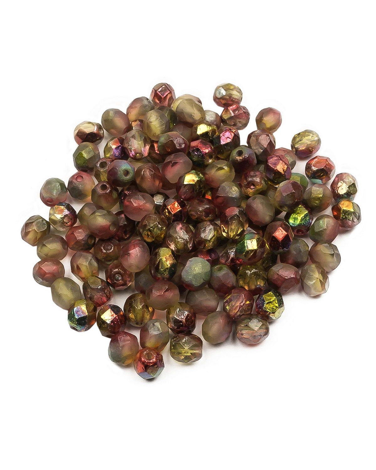 

Чешские бусины, Fire Polished Beads, ганеные, 6 мм Crystal Etched Magic Apple, 120шт, Разноцветный, FP-6
