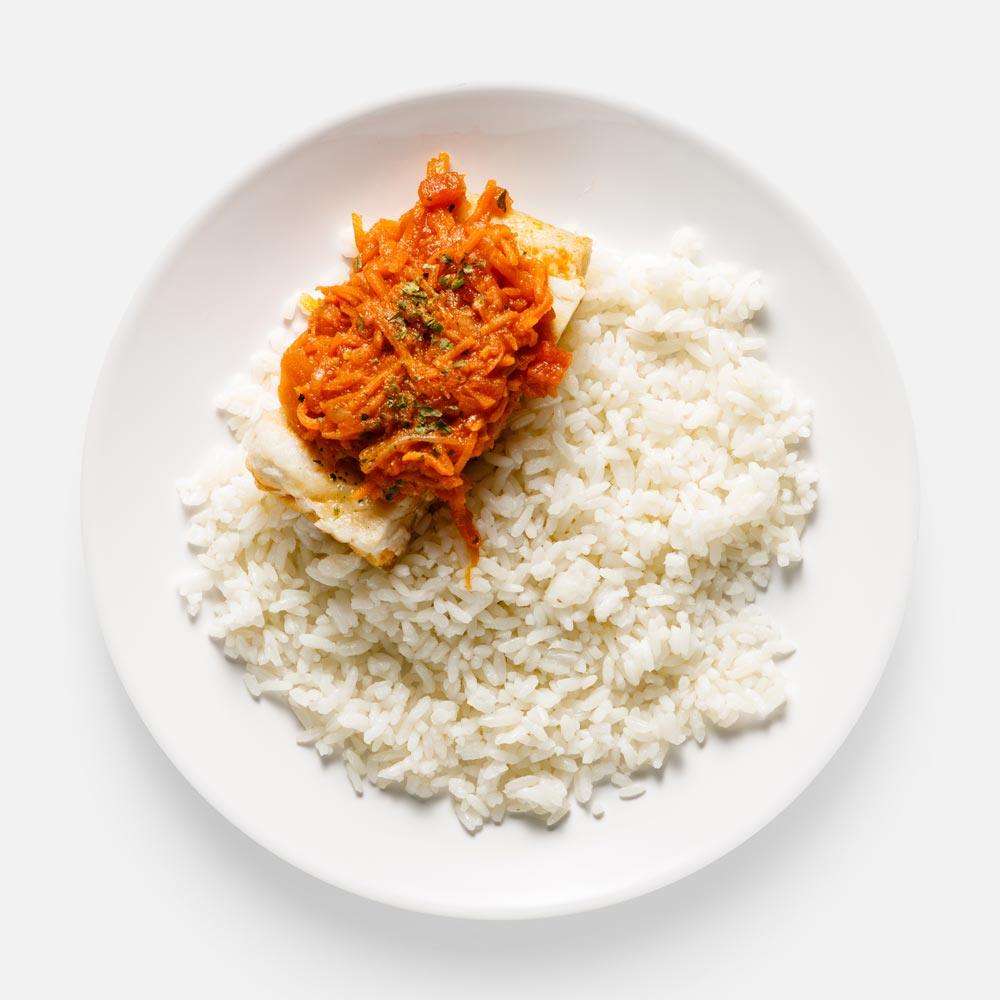 

Филе атлантической сайды, под маринадом, с рисом, 250 г