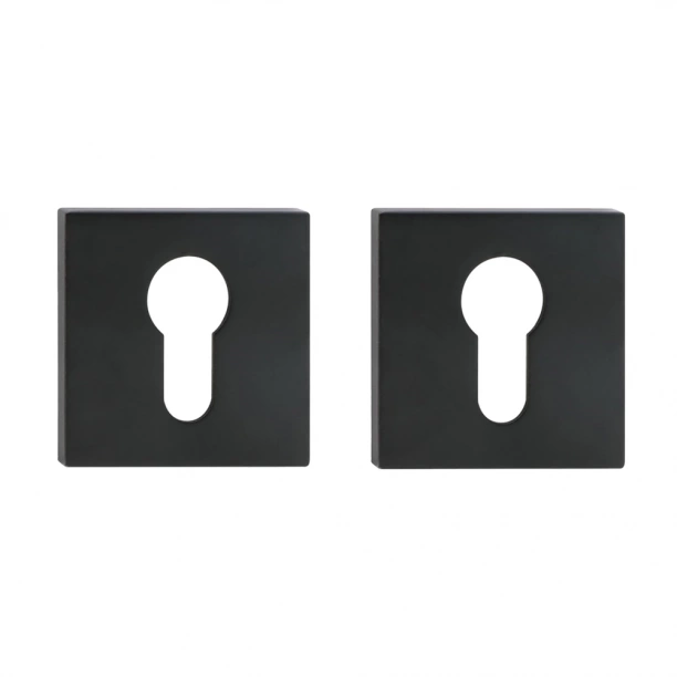 Дверные накладки под цилиндр NEODECO EN черные дверные накладки с заверткой neodeco es античное серебро
