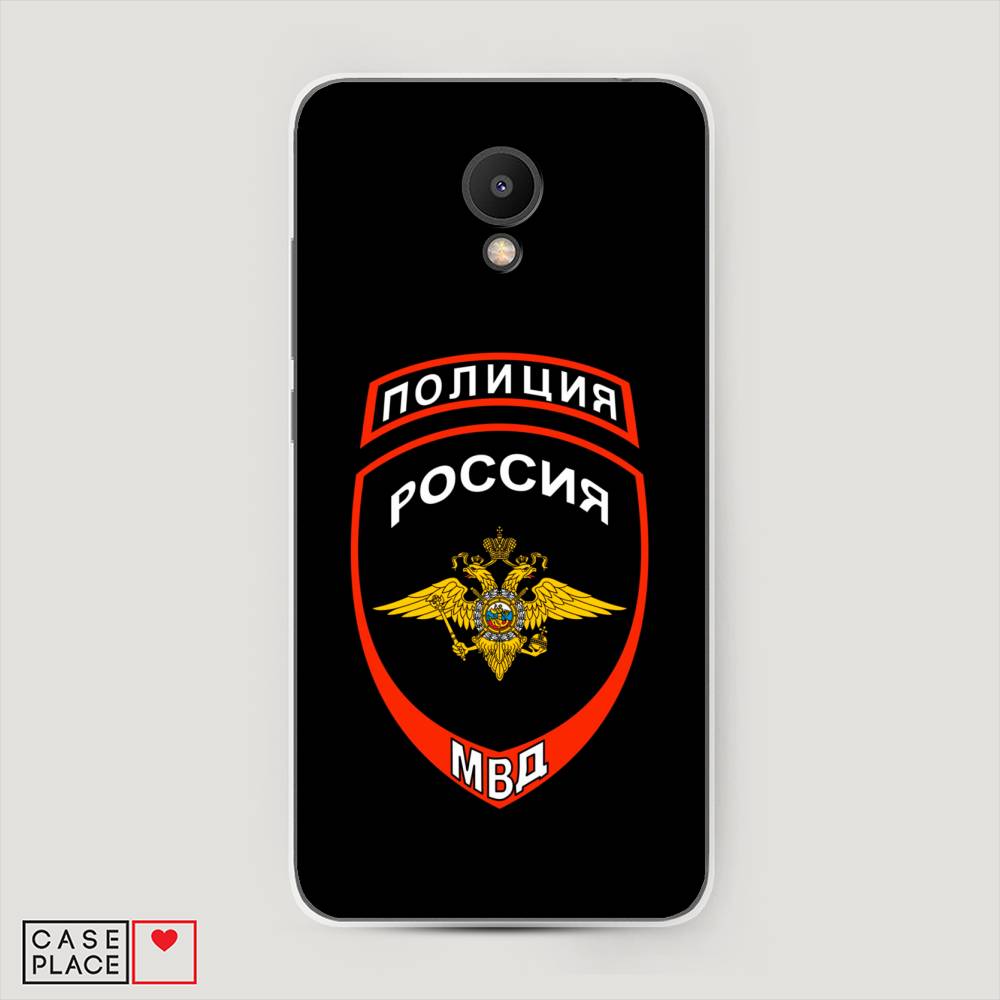

Чехол Awog на Meizu M6S "Полиция шеврон", Черный;красный;белый, 72450-5
