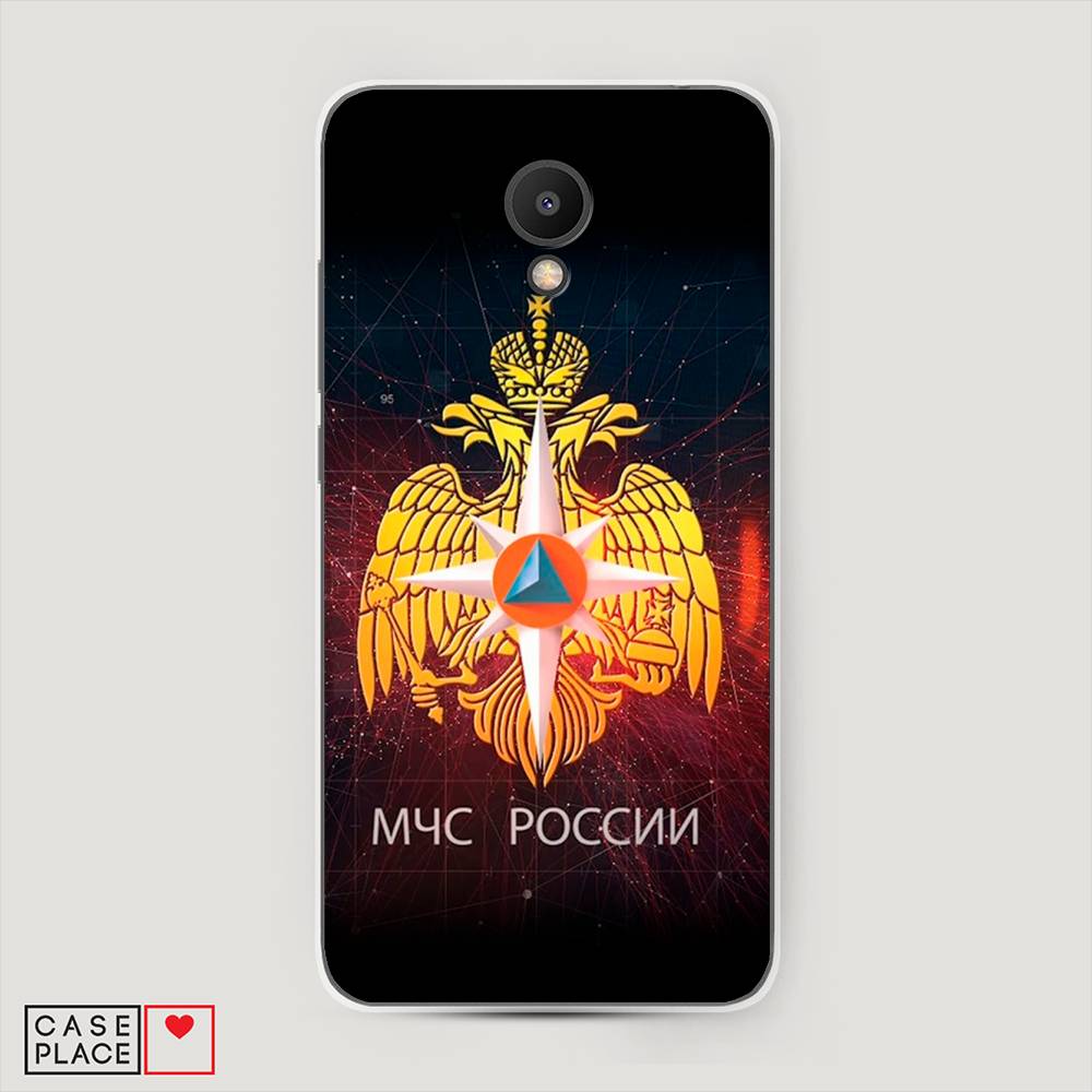 

Чехол Awog на Meizu M6S "МЧС России", Черный;желтый;красный, 72450-5