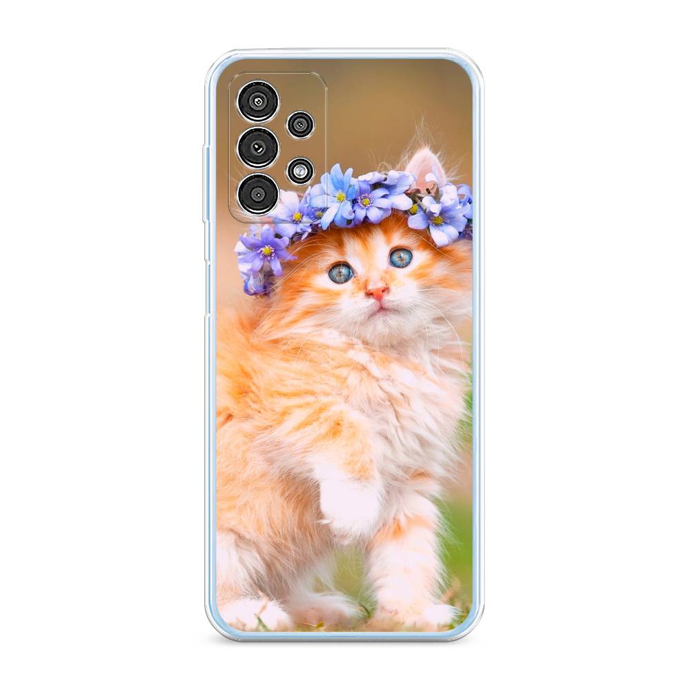 

Чехол Awog на Samsung Galaxy A13 / Самсунг A13 "Рыжий кот в венке", Коричневый;синий, 2104850-1