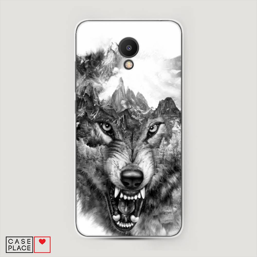 

Чехол Awog "Волк в горах" для Meizu M6S, 72450-1