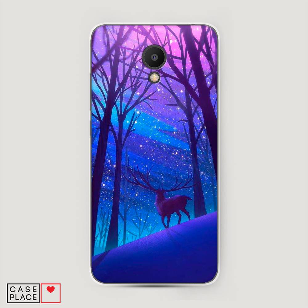 

Чехол Awog на Meizu M6S "Северный олень", Фиолетовый;голубой;синий, 72450-2