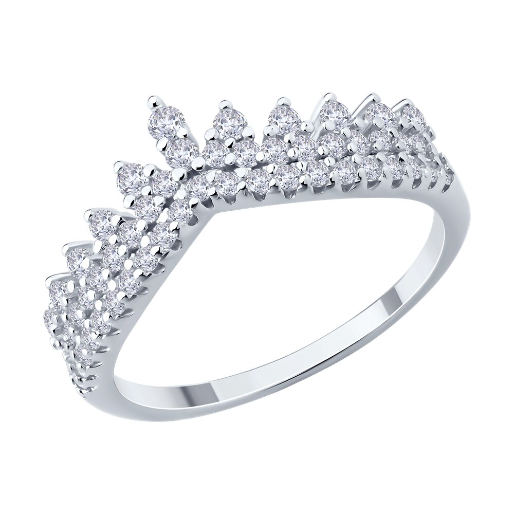 

Кольцо из серебра р. 17 SOKOLOV 94014240-91, фианит, 94014240-91