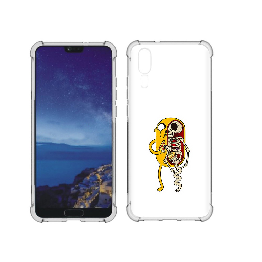 

Чехол MyPads Tocco для Huawei P20 Джейк скелет (PT108006.52.64), Прозрачный, Tocco