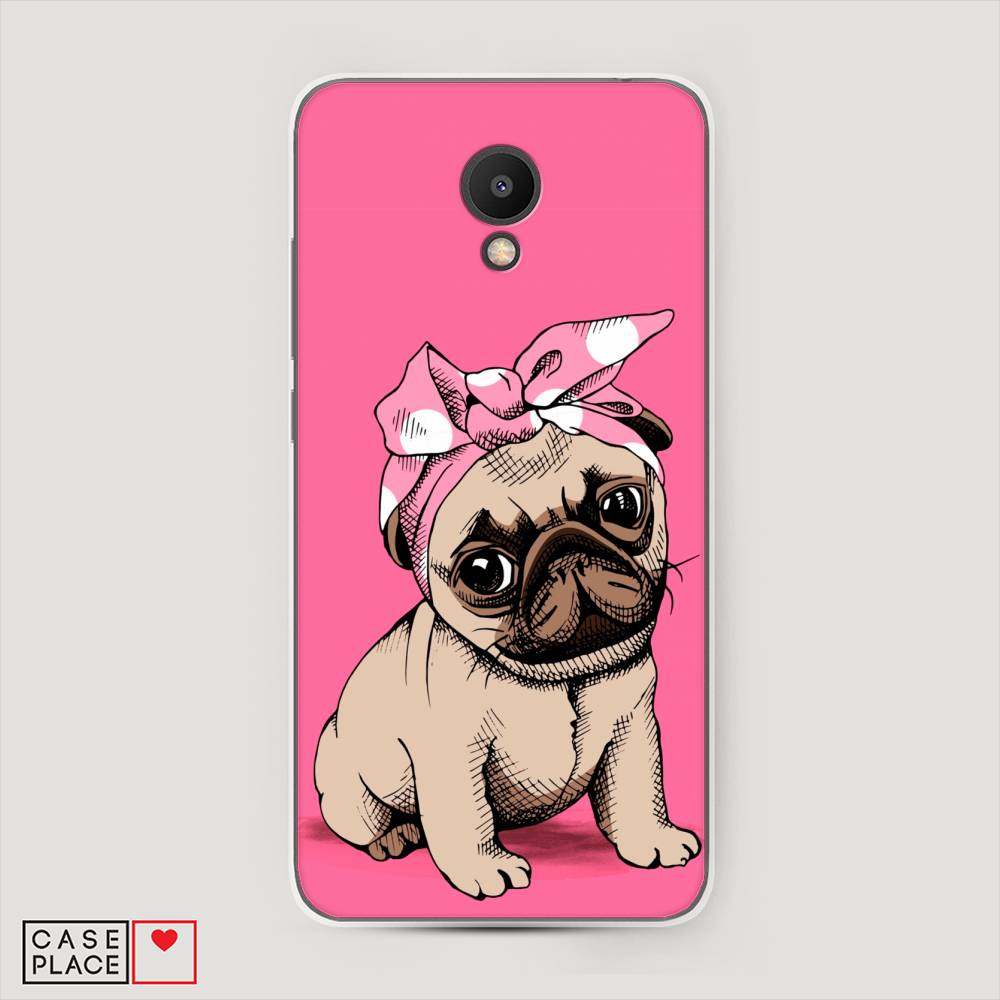 

Чехол Awog на Meizu M6S "Dog Pin-Up", Розовый;бежевый, 72450-2