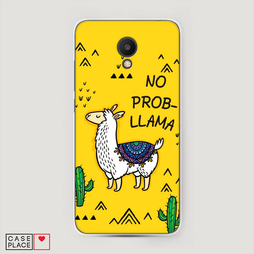 

Чехол Awog на Meizu M6S "No probLLama", Желтый;черный;синий, 72450-2
