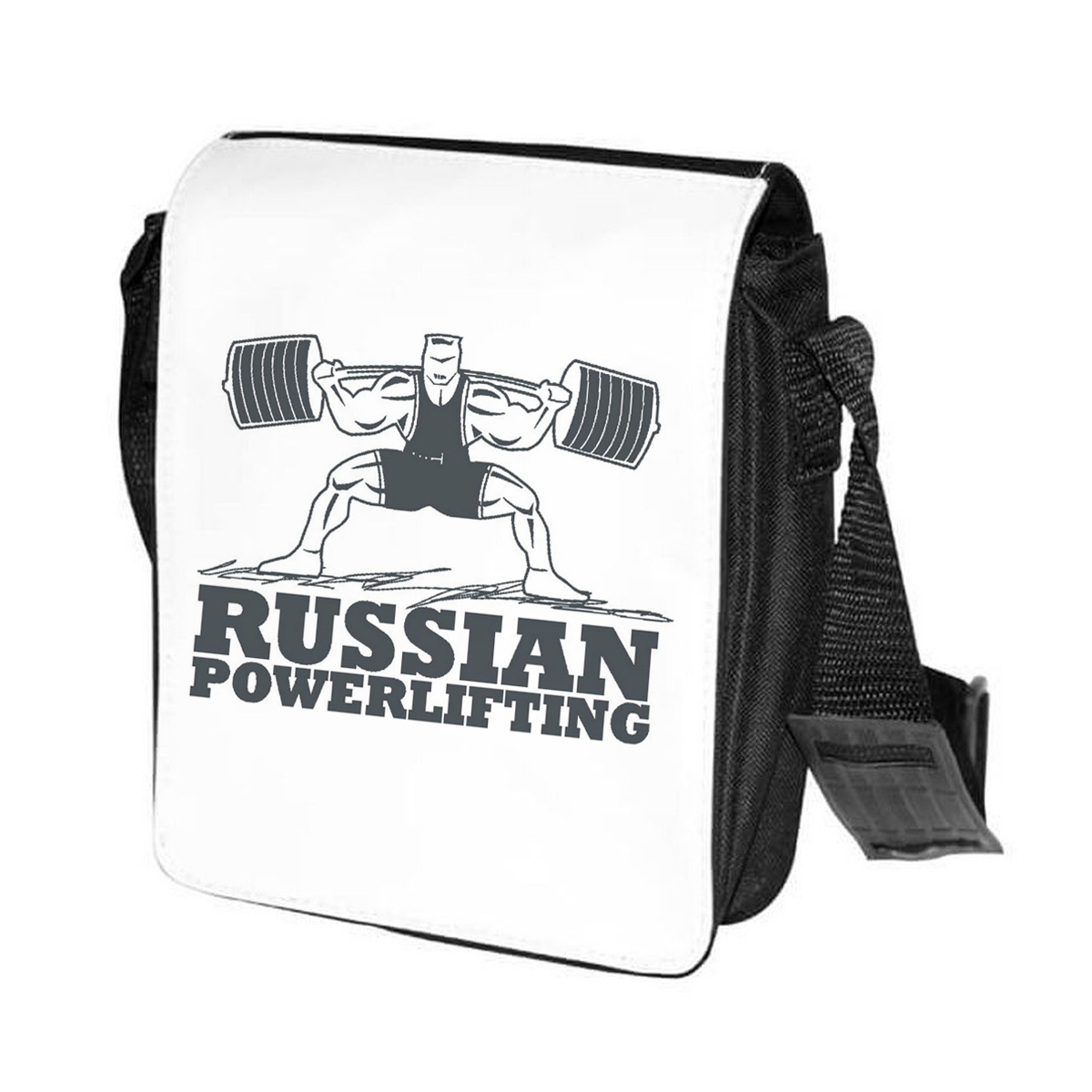 фото Сумка на плечо coolpodarok russian powerlifting (русский пауэрлифтинг)