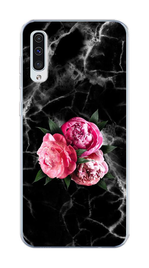 

Чехол Homey на Samsung Galaxy A50 "Букет на черном мраморе", Черный;серый;розовый;зеленый;белый, 27750-1