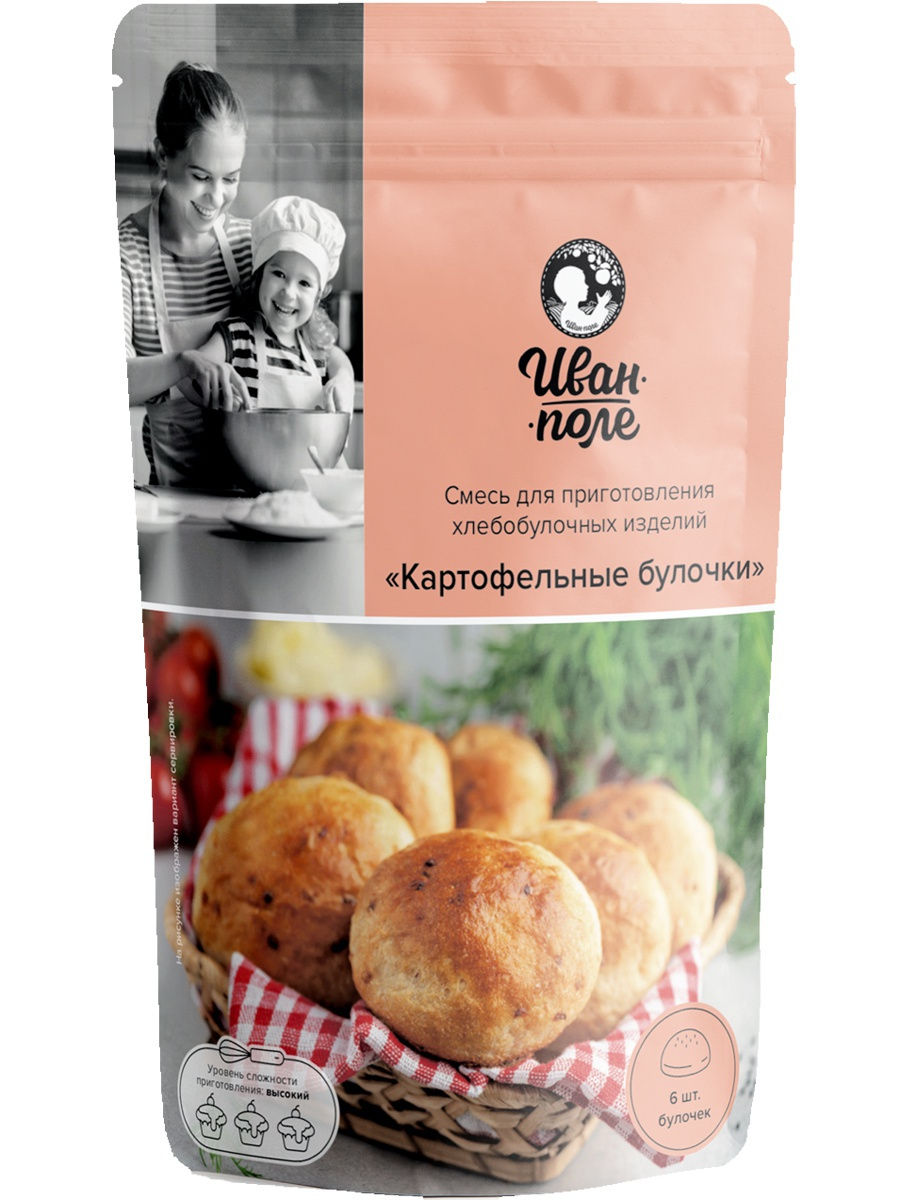 

Смесь для выпечки Иван-поле картофельные булочки 500 г