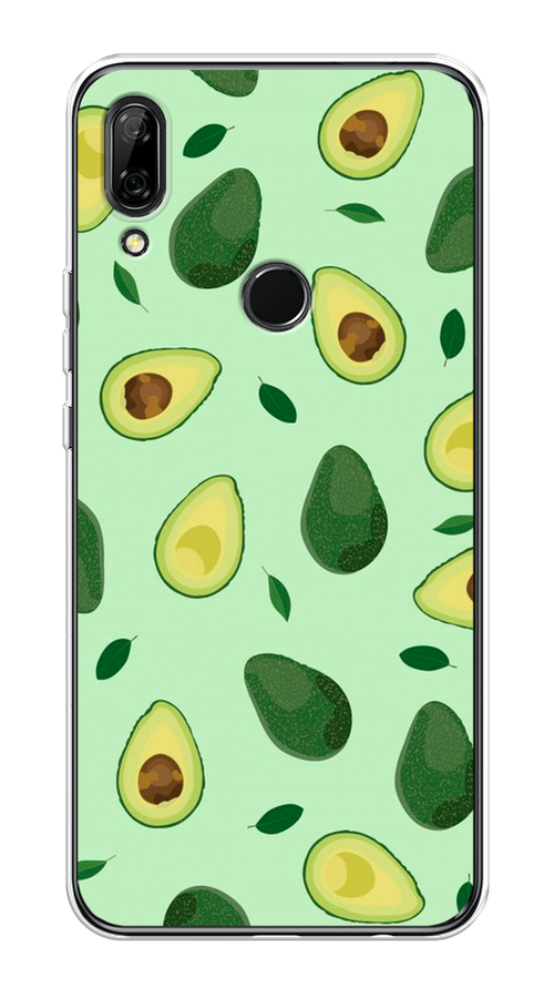 

Чехол на Honor 9X/Huawei P Smart Z "Blue avocado", Коричневый;зеленый, 69450-1