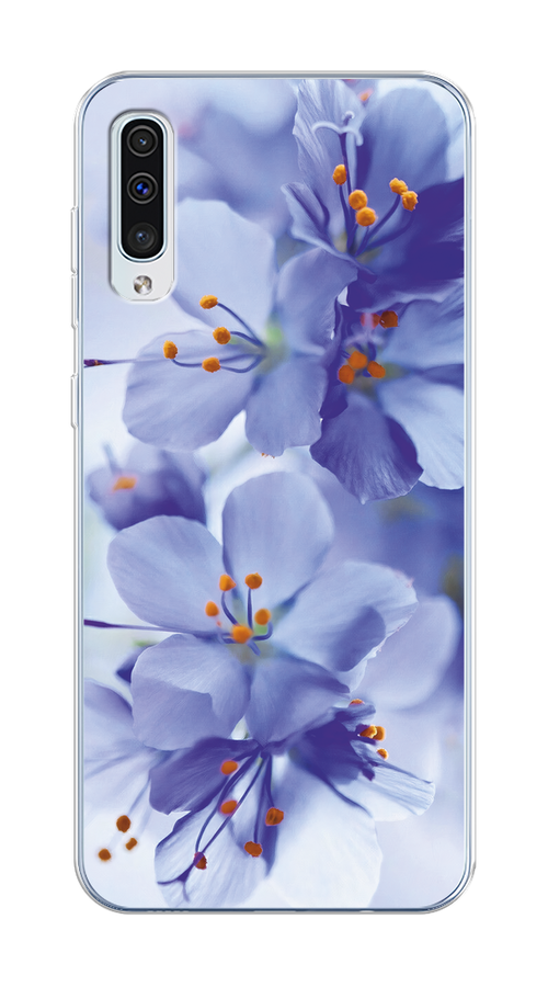

Чехол Homey на Samsung Galaxy A50 "Фиолетовые цветки", Фиолетовый;синий, 27750-1