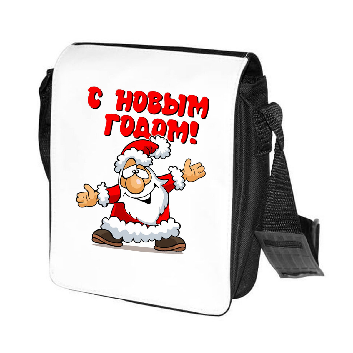 

Сумка унисекс CoolPodarok CN0113727 черно-белый, Черный;белый, CN0113727