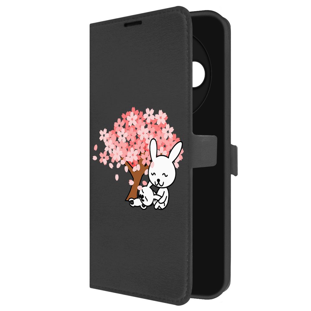

Чехол-книжка Krutoff Eco Book для TECNO Spark 30С Кролики (черный)