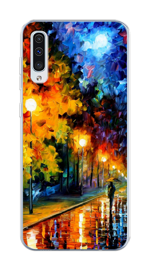 

Чехол Homey на Samsung Galaxy A50 "Безлюдная улочка", Оранжевый;желтый;синий, 27750-1