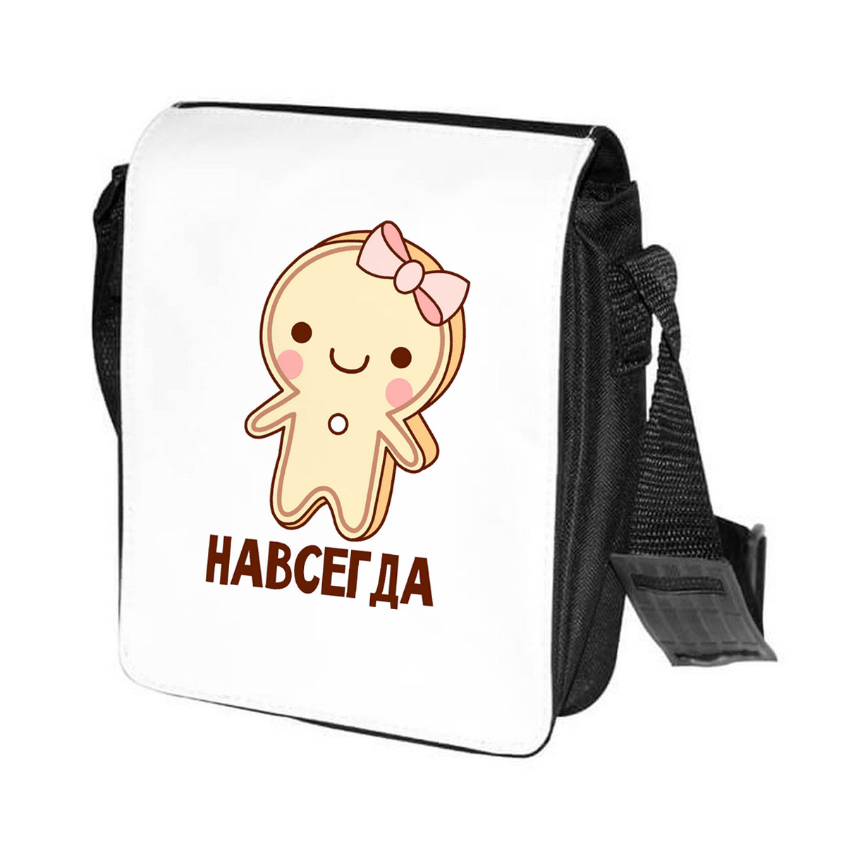

Сумка унисекс CoolPodarok CN0113986 черно-белый, Черный;белый, CN0113986
