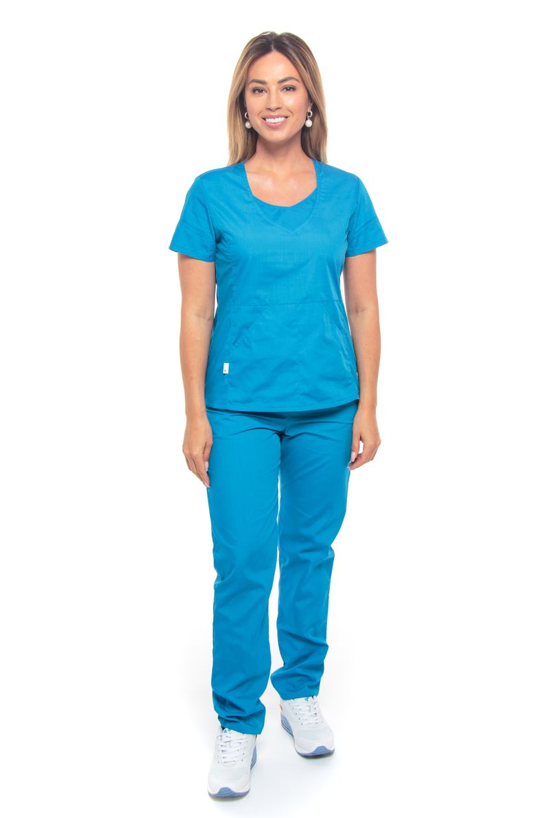 фото Костюм медицинский женский medicalwear киса 124 голубой 44 ru