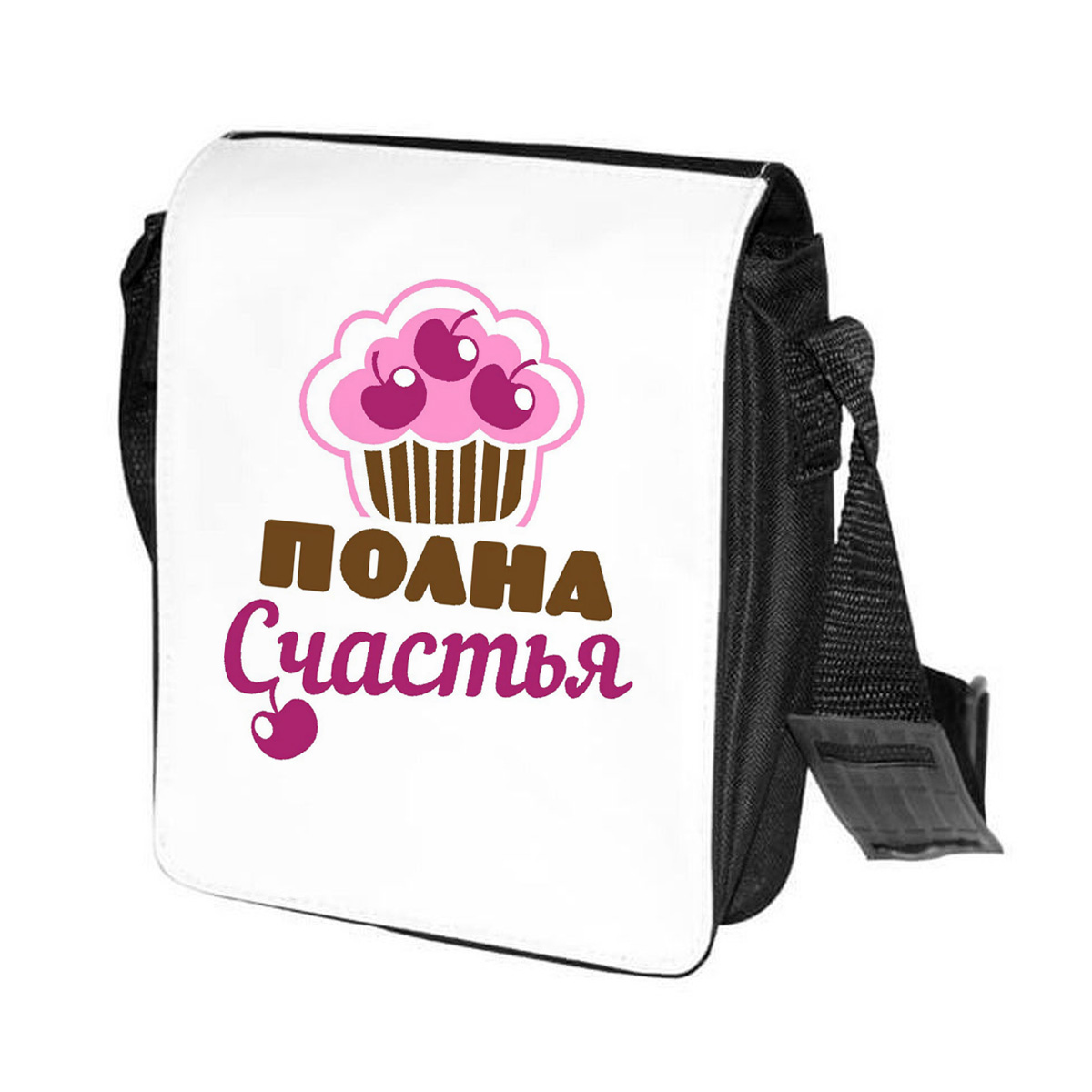 

Сумка женская CoolPodarok CN0114143 черно-белый, Черный;белый, CN0114143