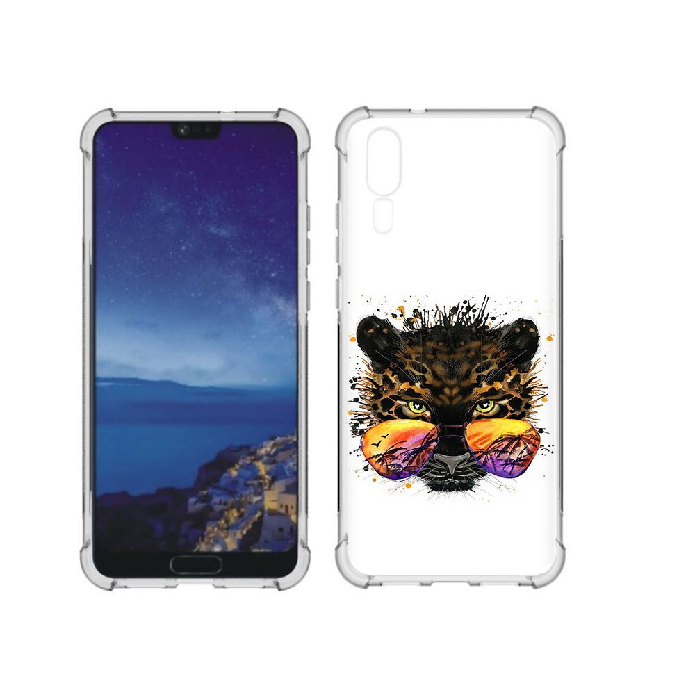

Чехол MyPads Tocco для Huawei P20 тропический леопард (PT108006.52.649), Прозрачный, Tocco