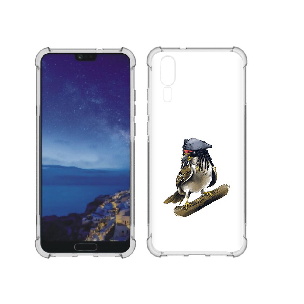 

Чехол MyPads Tocco для Huawei P20 Джек воробей (PT108006.52.65), Прозрачный, Tocco