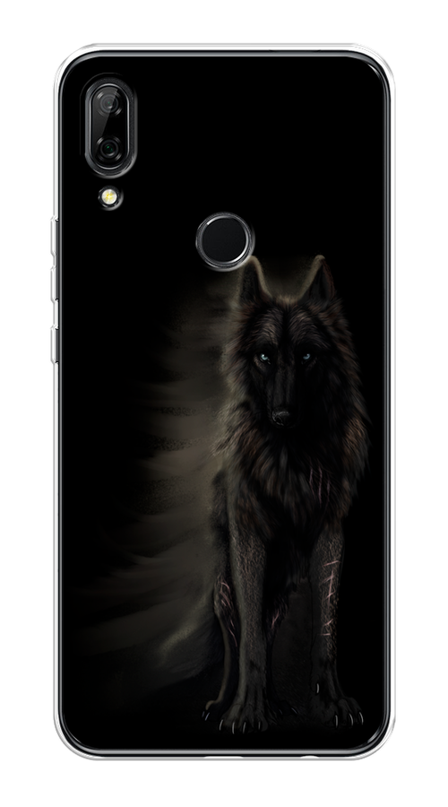 

Чехол на Honor 9X/Huawei P Smart Z "Туманный волк", Черный, 69450-1