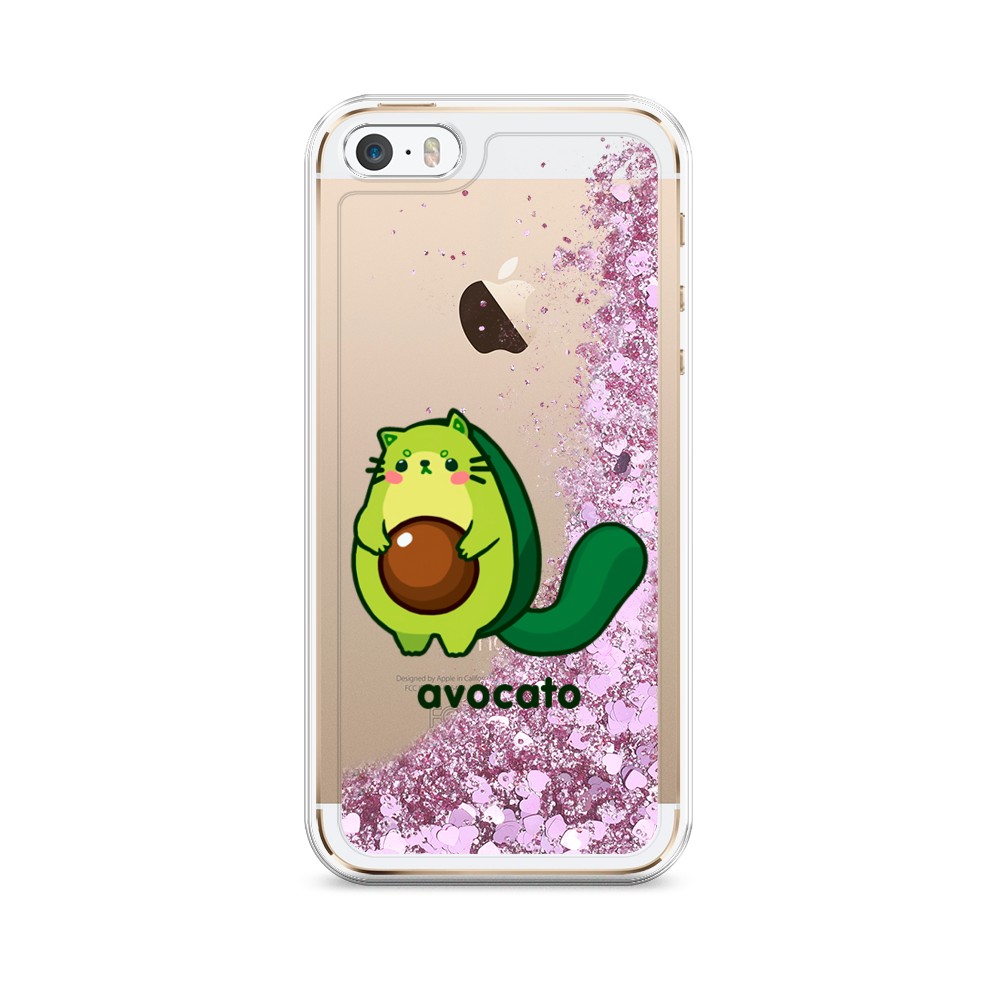 

Жидкий чехол с блестками "Avocato" на Apple iPhone 5, 10394-1