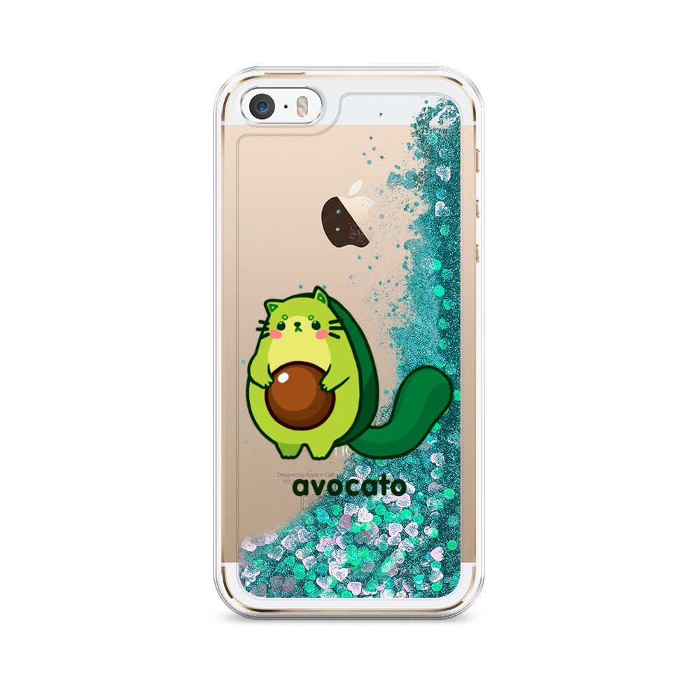 

Жидкий чехол с блестками "Avocato" на Apple iPhone 5, 10395-1