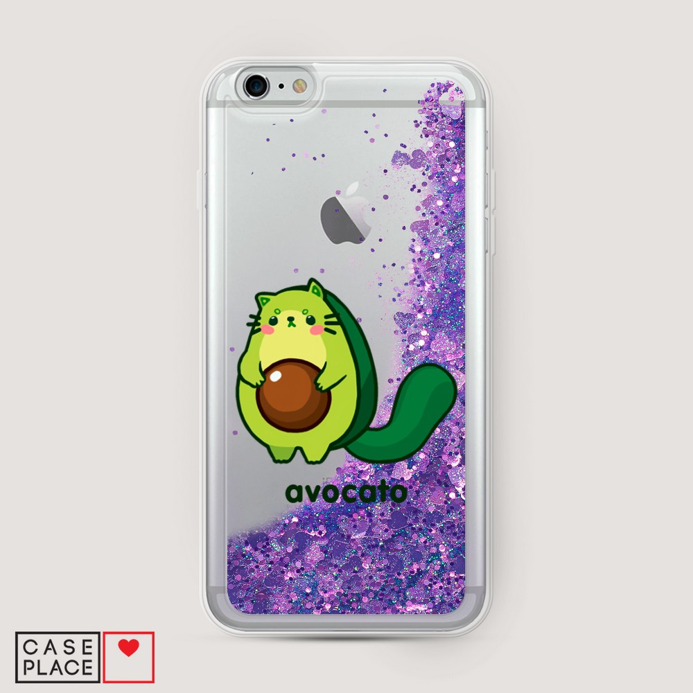 

Жидкий чехол с блестками "Avocato" на Apple iPhone 6 Plus, 10592-1