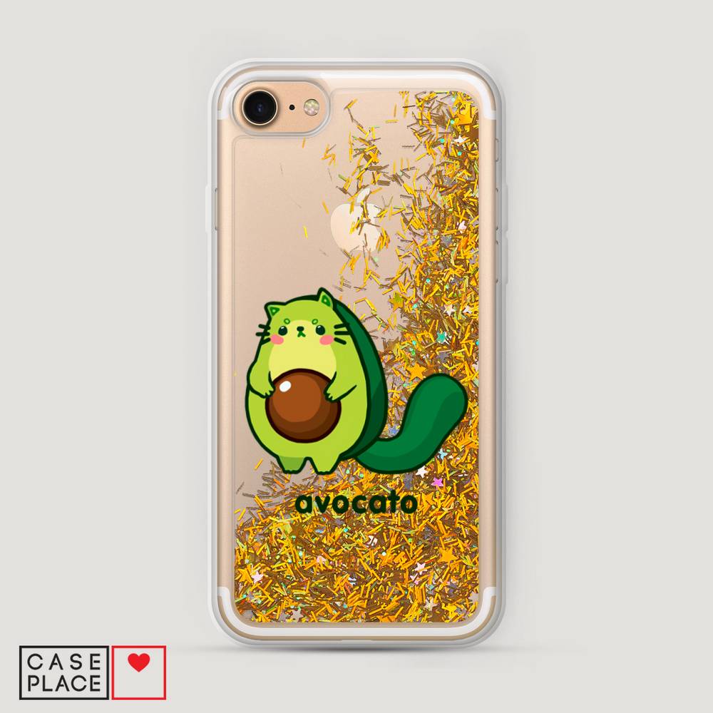 

Жидкий чехол с блестками "Avocato" на Apple iPhone 8, 10890-1