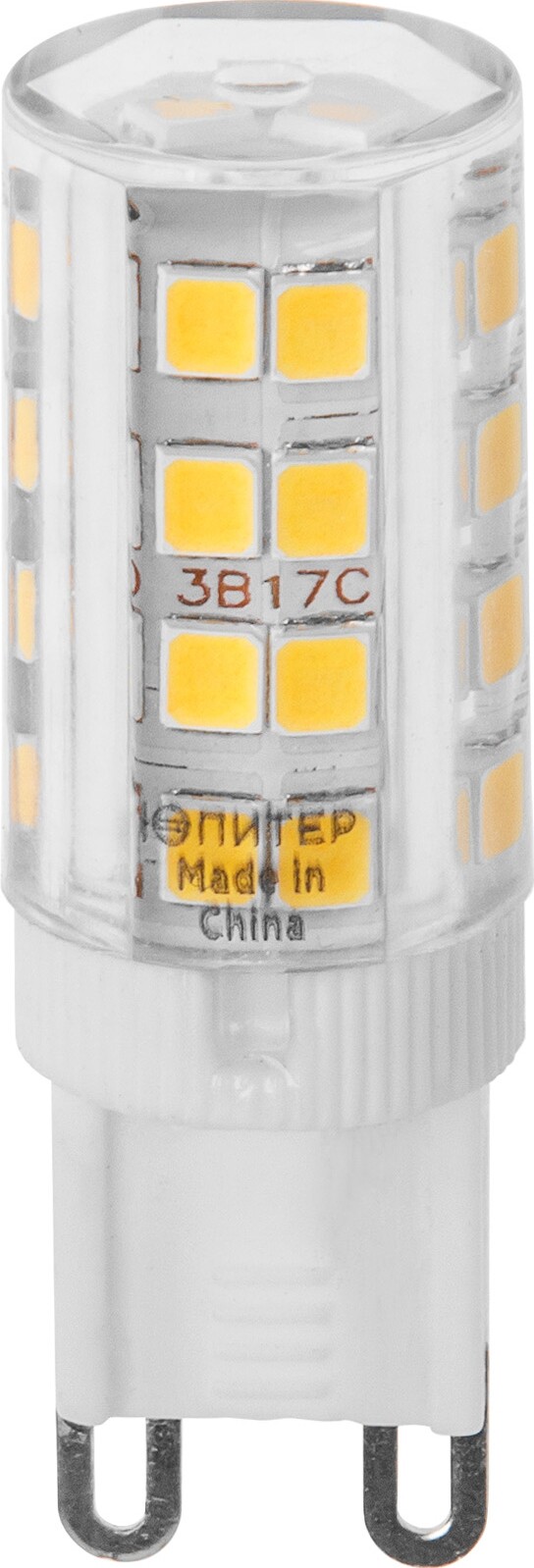 

Светодиодная лампа G9 ЮПИТЕР Люкс JCD 5 Вт 4000К JP5101-43, 776587