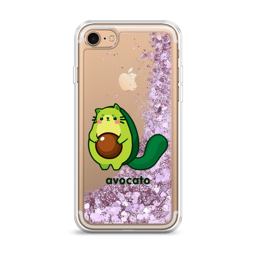 

Жидкий чехол с блестками "Avocato" на Apple iPhone 8, 10894-1