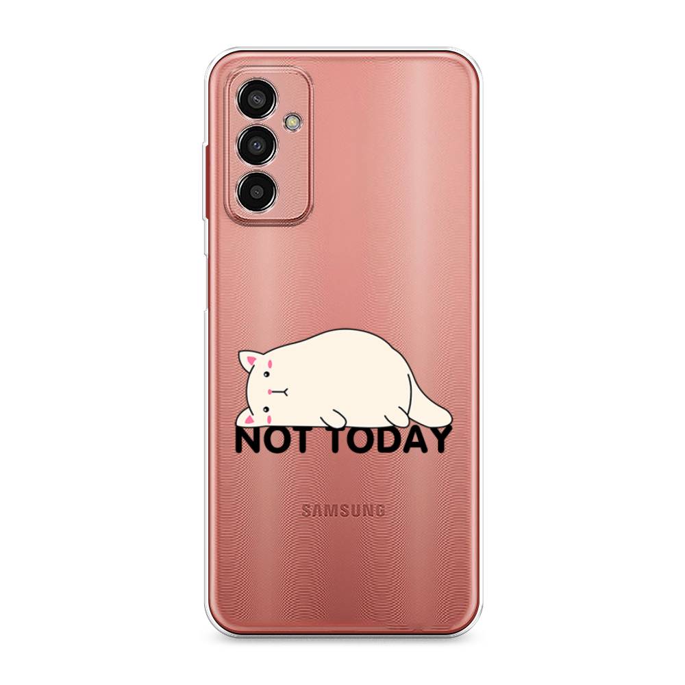 

Чехол на Samsung Galaxy M13 "Cat not today", Белый;розовый;черный, 2106850-1