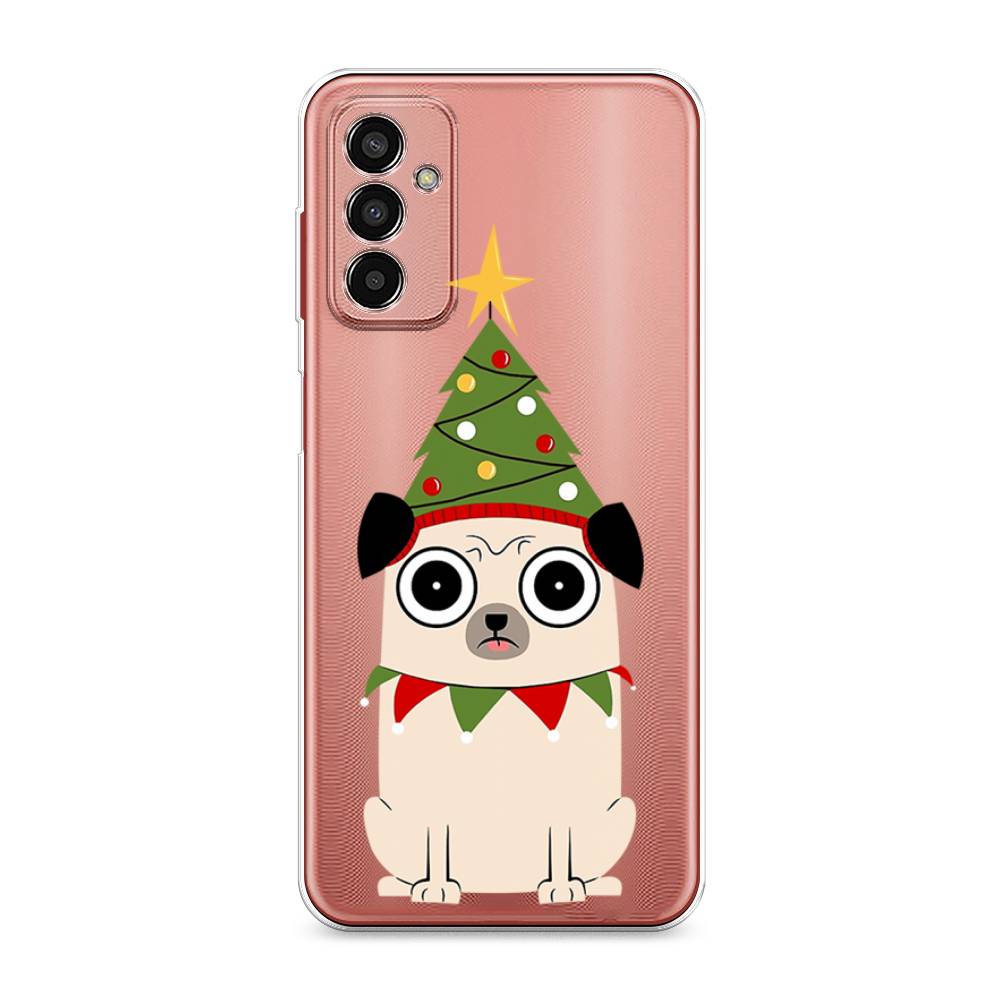 

Чехол на Samsung Galaxy M13 "Собачка с ёлочкой", Бежевый;красный;зеленый, 2106850-1