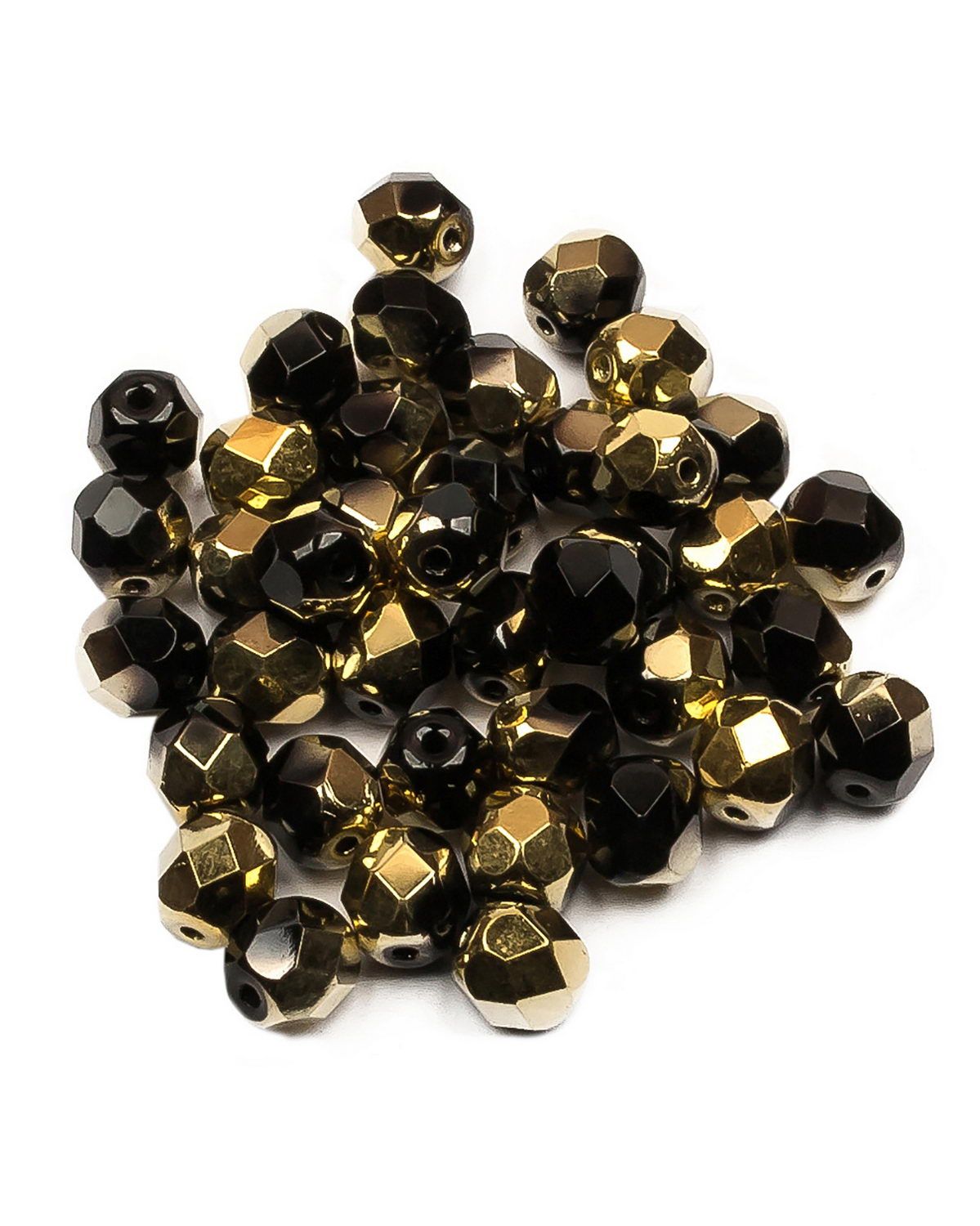 

Чешские бусины, Fire Polished Beads, ганеные, 6 мм, цвет: Jet Amber, 40шт, Разноцветный, FP-6