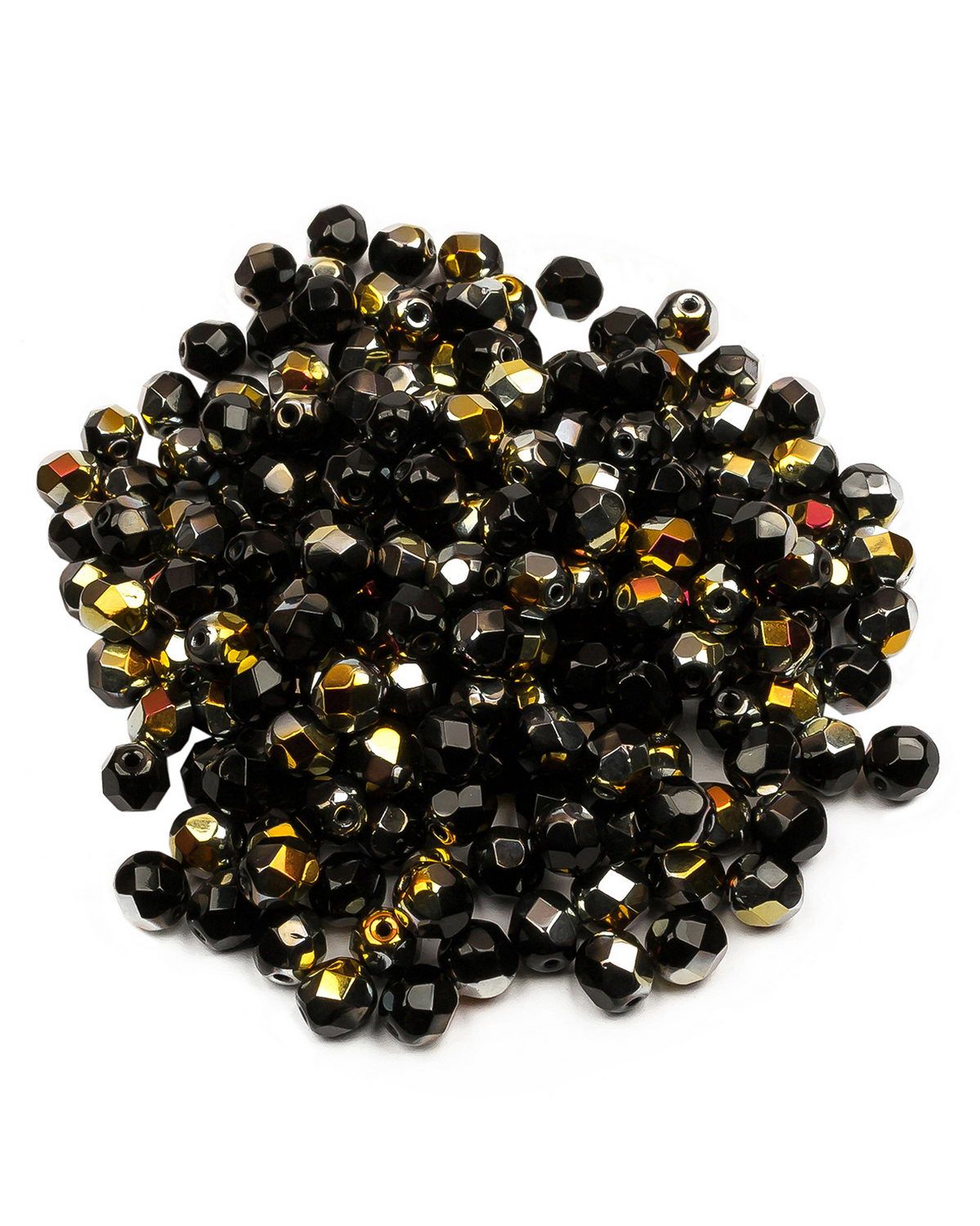 

Чешские бусины, Fire Polished Beads, ганеные, 6 мм, цвет: Jet Marea, 200шт, Черный, FP-6