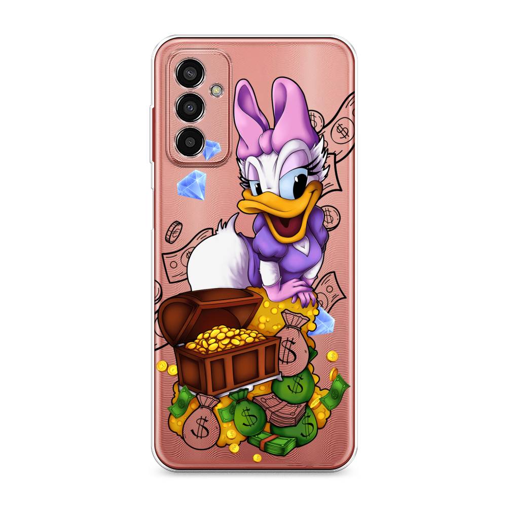 

Чехол на Samsung Galaxy M13 "Rich Daisy Duck", Коричневый;белый;фиолетовый, 2106850-6