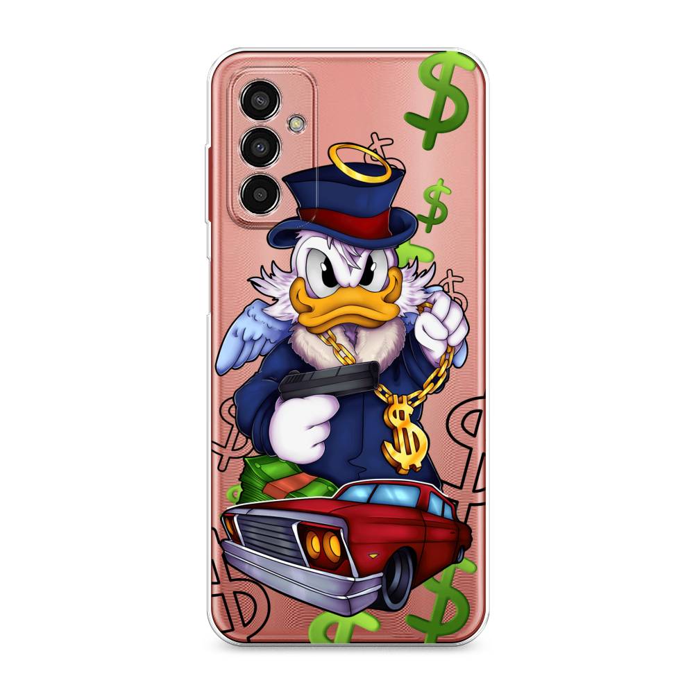 

Чехол на Samsung Galaxy M13 "Scrooge McDuck with a Gold Chain", Красный;синий;белый, 2106850-6