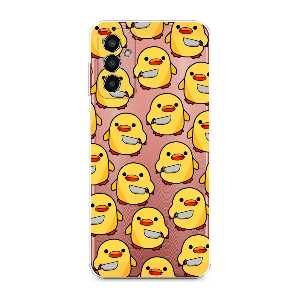 

Чехол на Samsung Galaxy M13 "Утка с ножом", Прозрачный;желтый;оранжевый, 2106850-1