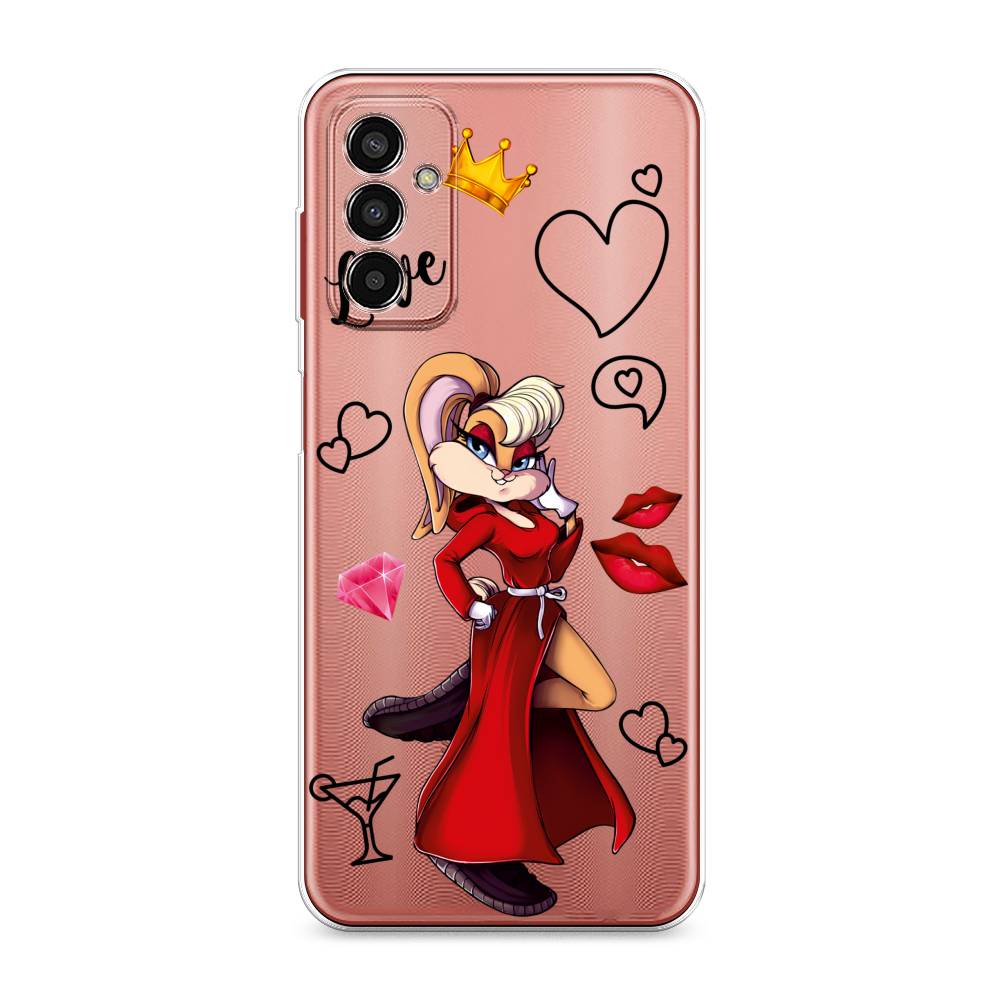 

Чехол на Samsung Galaxy M13 "Rich Lola Bunny", Красный;бежевый;оранжевый, 2106850-6