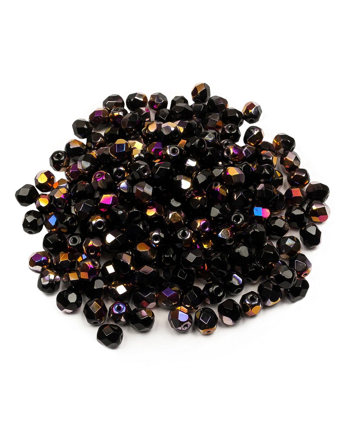 

Чешские бусины, Fire Polished Beads, ганеные, 6 мм, цвет: Jet Sliperit, 200шт, Серый, FP-6