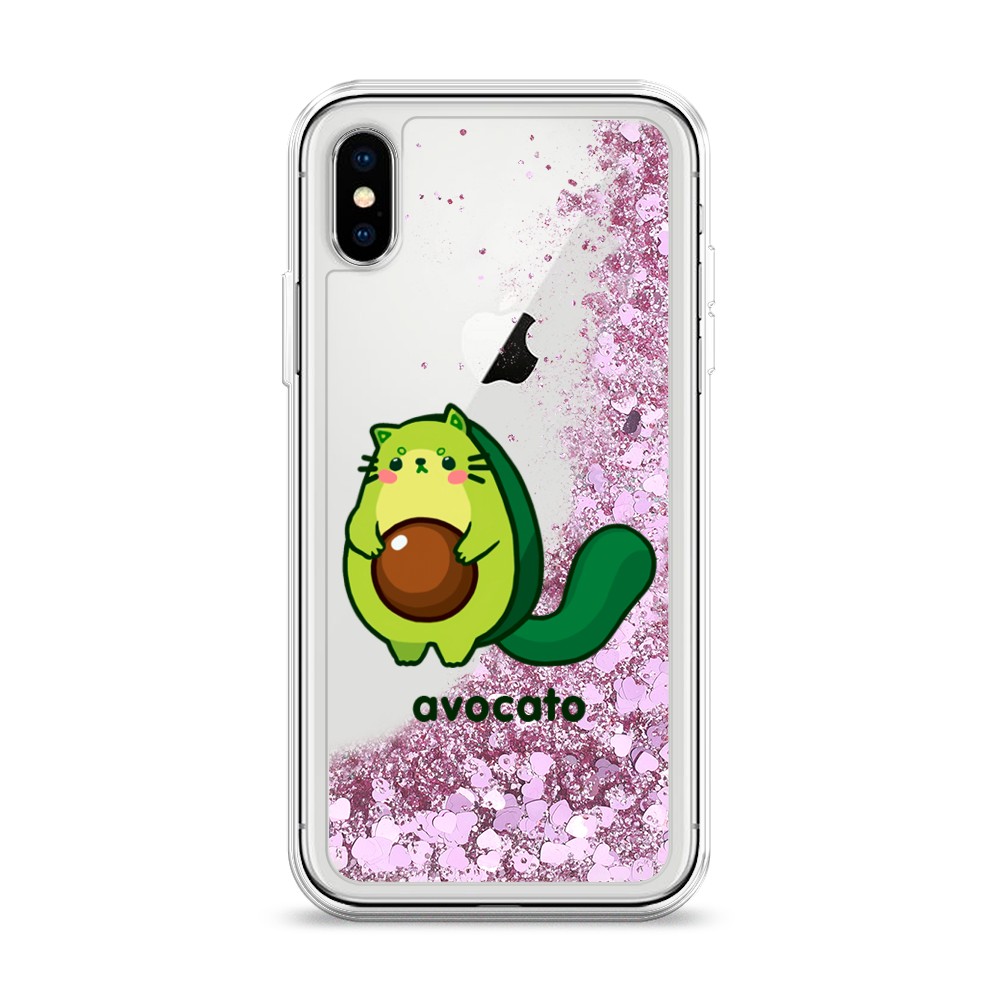 

Жидкий чехол с блестками "Avocato" на Apple iPhone X (10), 11094-1